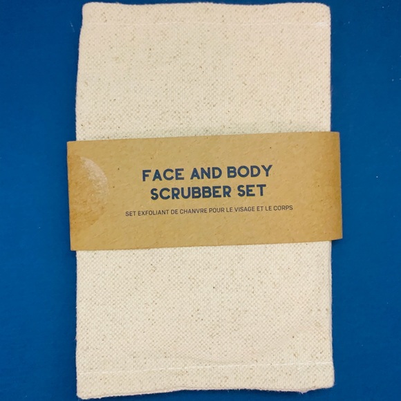 NWT Urban Outfitters Hemp Face & Body Scrubber Set - Picture 3 of 4